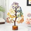7 Chakra Crystal Tree of Life 300 Beads Natural Gemstone Healing Tree with Golden Wire Spiritual Feng Shui Décor for Home