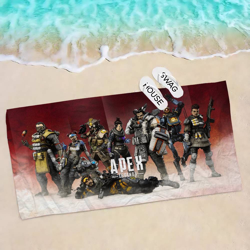 A-Apexs Legends Octane Microfiber Beach Towel Absorbent Quick Dry Soft Yoga Swimming Resort Mountain Climbing Towel