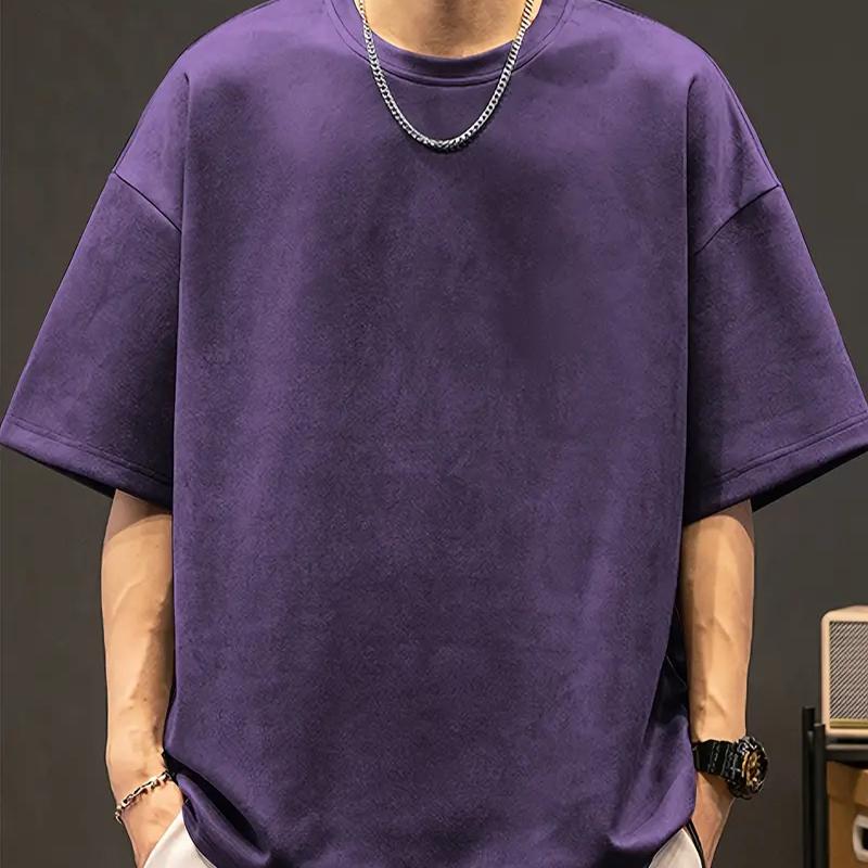 New Summer Men's Fashion T-shirt Personality Versatile Printed Men's T-shirt Top