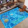 Custom Name Text Crystal Velvet Rug,Fall Guys Soft Plush Decorative Non Slip Floor Carpet