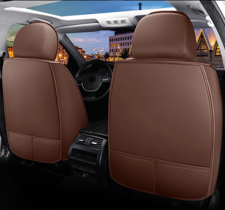 Full Wrap Leather Car Seat Cushion - Universal Fit for All Seasons