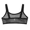 Women Sexy See Through Fishnet Bra Top Mesh See Through Unlined Bralette Cropped Tank Tops
