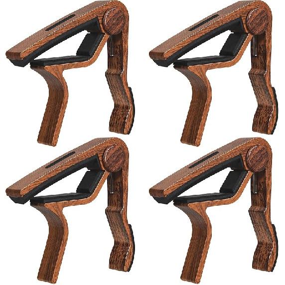 Capo Guitar Capo with Pick Holder for Acoustic and Electric Guitar, Ukelele, Bass, Banjo Rosewood