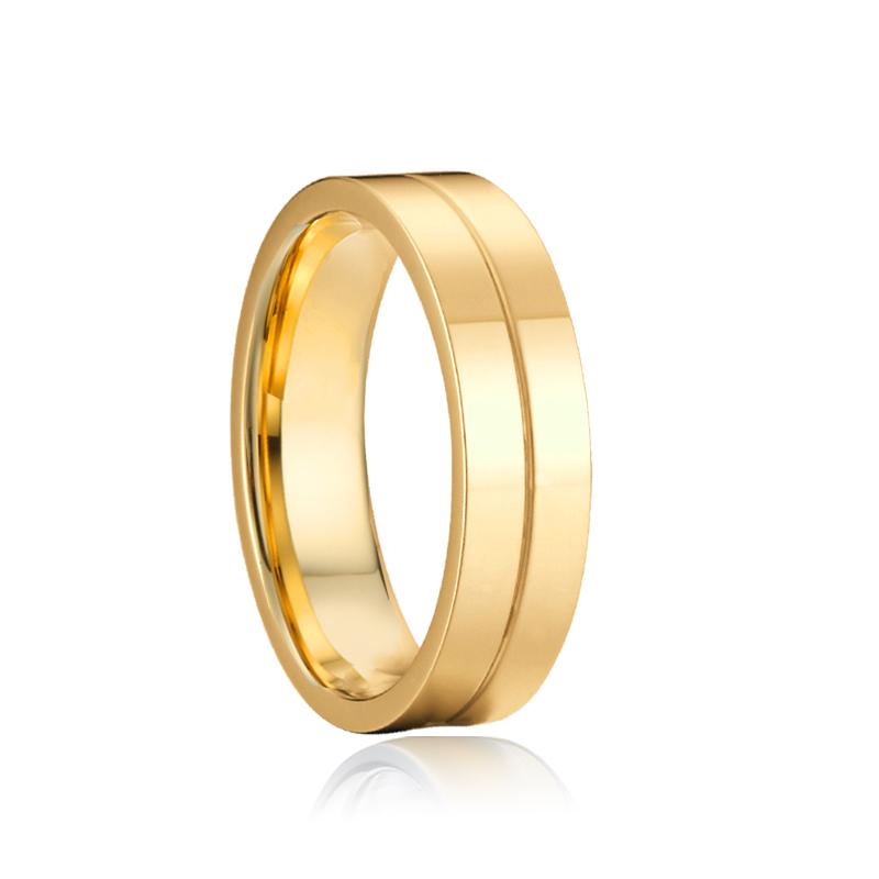 

Couple Wedding Rings For Men Lover s Alliance Male Female Ringe Anniversary Stainless Steel Jewelry Ring Woman Gold Color 13