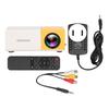   Projector 1080p Diffuse Reflection Imaging Support 23 Languages HD Projector with Spkers Yellow