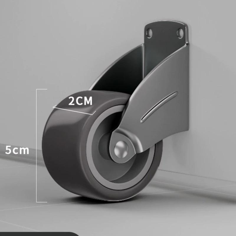 2pcs Door Support Wheel - Durable Aluminum Alloy, Anti-Falling & Wear-Resistant, Vertical Hinged Base for Smooth Sliding On Wooden & Steel Doors