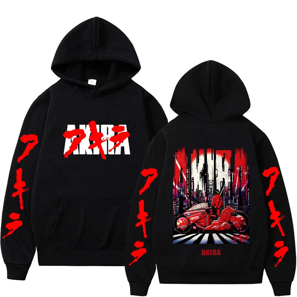 2026 Akira Anime Hoodie Unisex Neo Tokyo Biker Graphic Pullover Sweatshirt Classic Cyberpunk Manga Fan Men Women Casual Street Tops