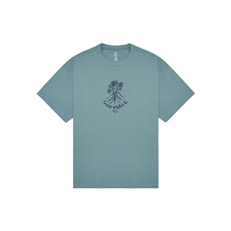 Converse Flower Friends Tee Asia Sizing  Blue  Men s 10024757-A03 XL