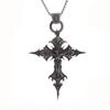 Stainless Steel Witchcraft Pentagram Necklace for Men Jewish Hebrew Four Letter Solomon Pendant Rune Amulet Jewelry