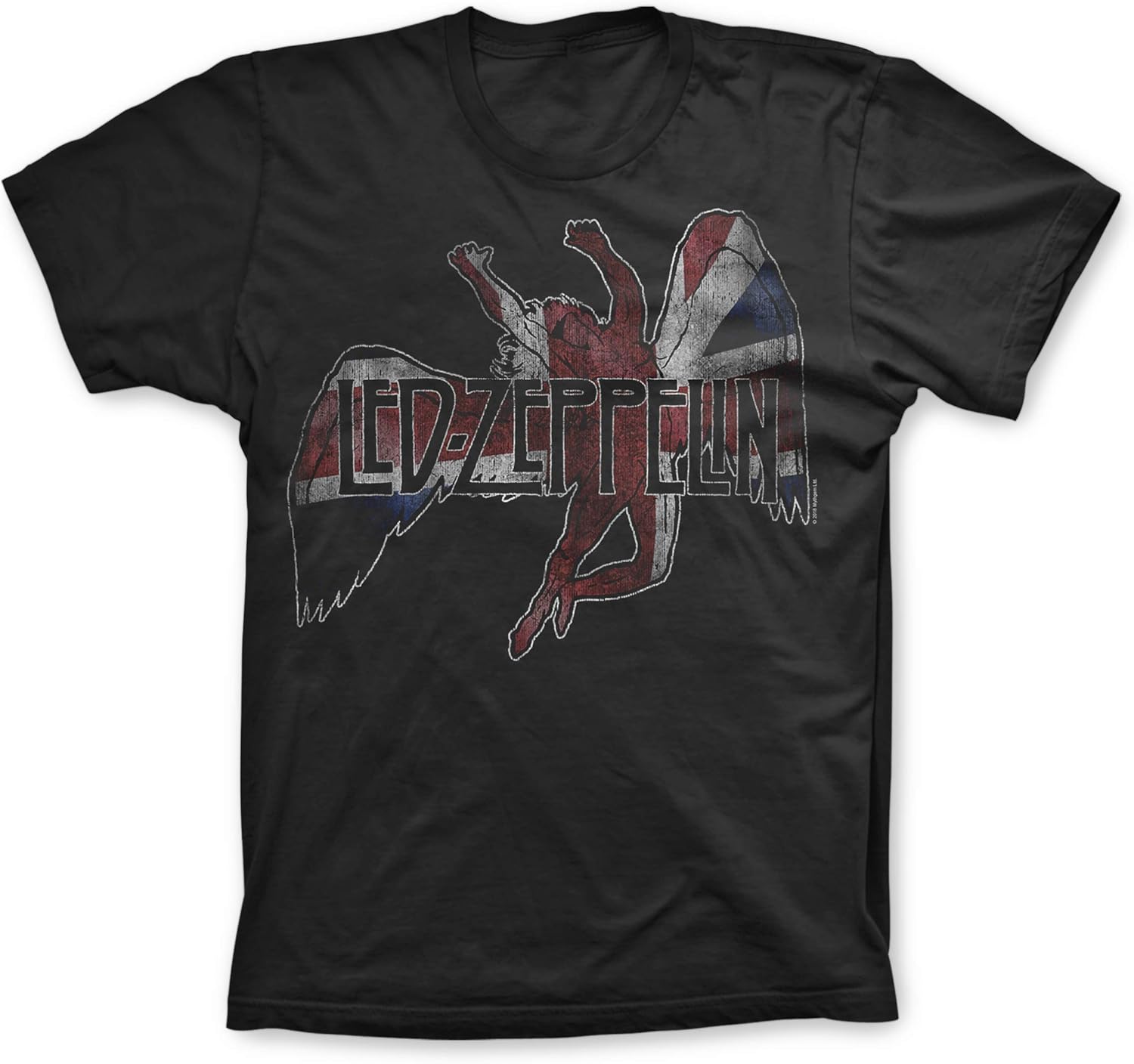 Led Zeppelin Union Jack Angel T-shirt L