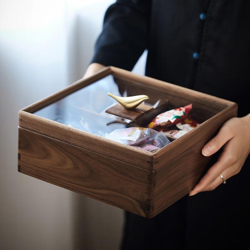 New Chinese Style Solid Wood Snack Box