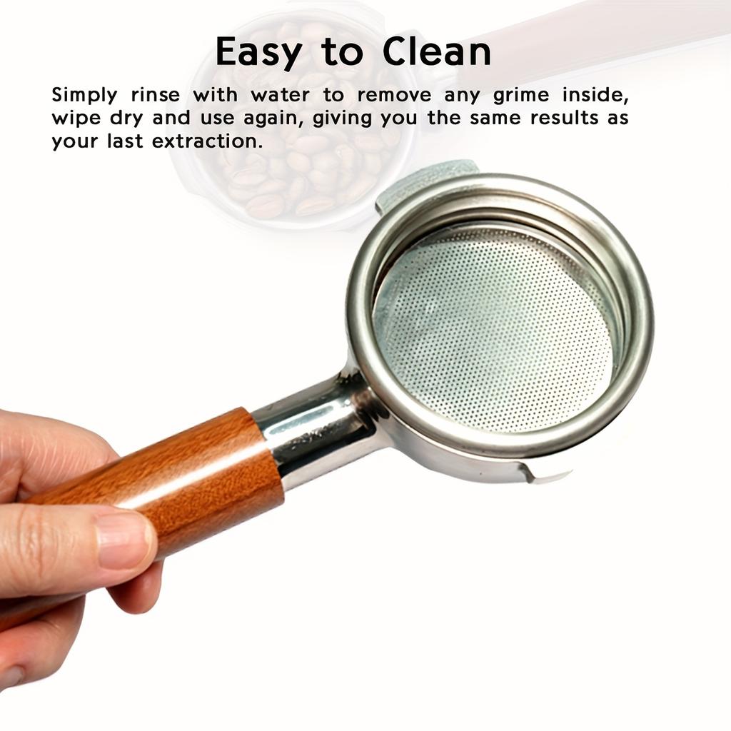 2 Pcs Coffee Filters, 5.1/5.3/5.8cm (2.01/2.09/2.28inch) Espresso Puck Screen Reusable Stainless Steel Barista Coffee Filter Mesh Plate Espresso