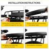 1 PC 6cm Bicycle Rear Saddle Thickened Pu Leather Shockproof Electric Bike Rear Seat Cover Bicycle Accessories