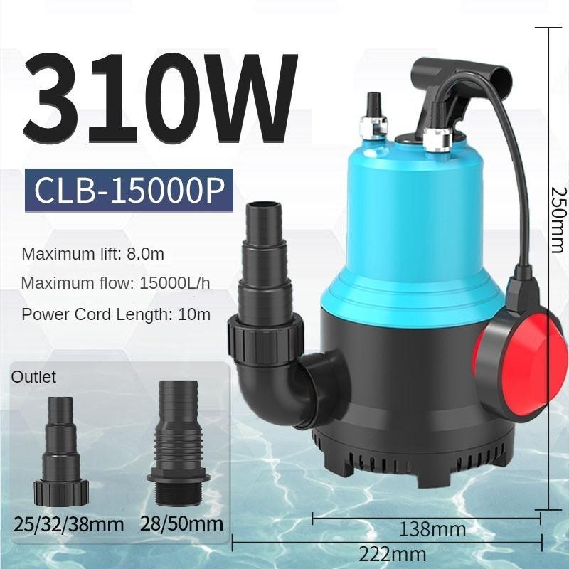 Large Flow Variable Frequency Submersible Pump Aquarium Specific Vertical Pump Fish Pond Silent Pumping Pump