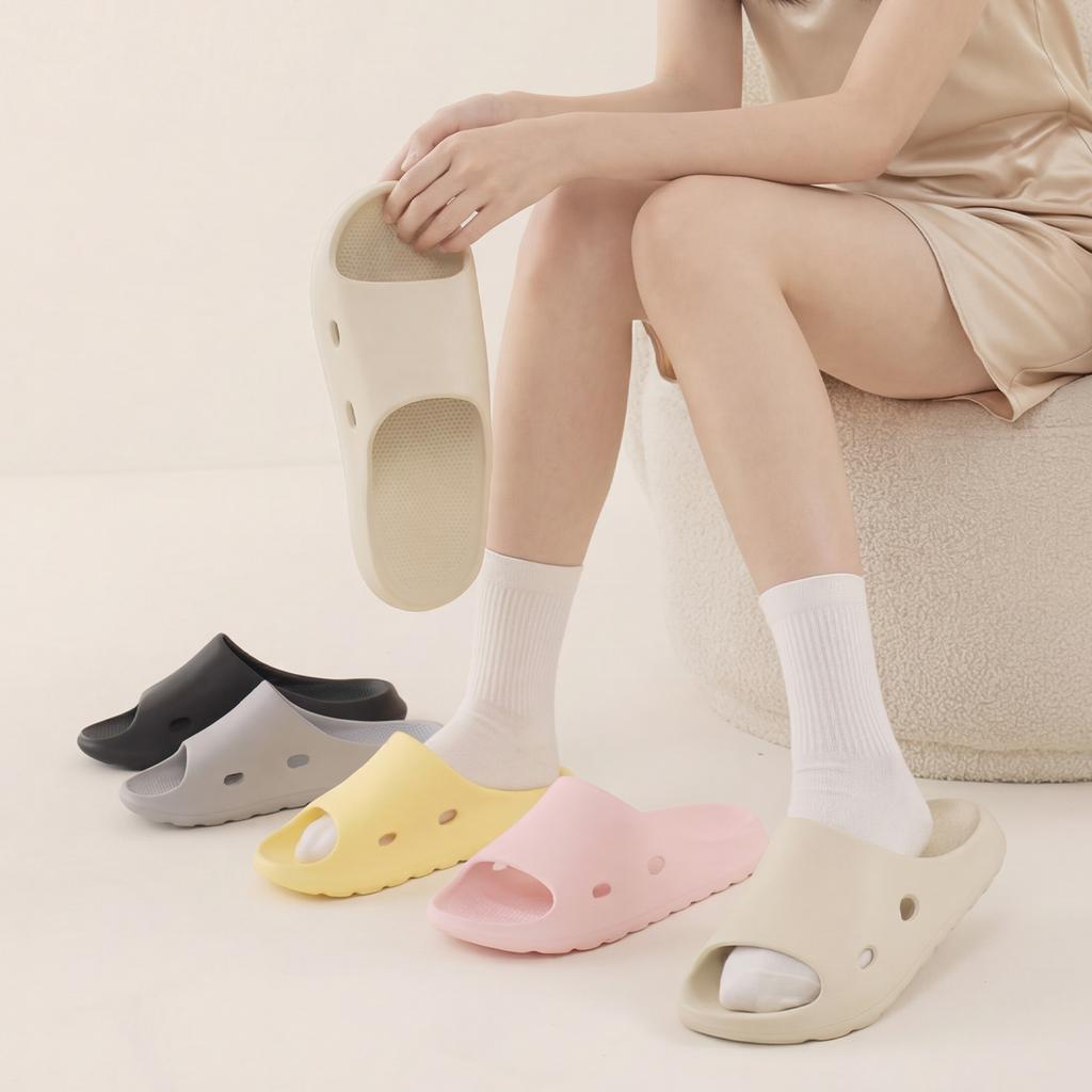 Thick Bottom Women Home Slippers EVA Platform Slides Comfortable Non-slip Men Slippers