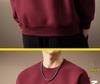 Men's Trendy Embroidered Round Neck Hoodie - Casual Loose Fit Winter Top