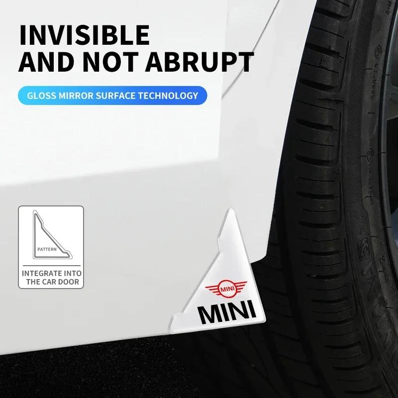 2Pcs Transparent Car Door Corner Anti-collision Covers Stickers For MINI One Cooper JCW Countryman Clubman Cabrio Paceman Coupe rdxzk11