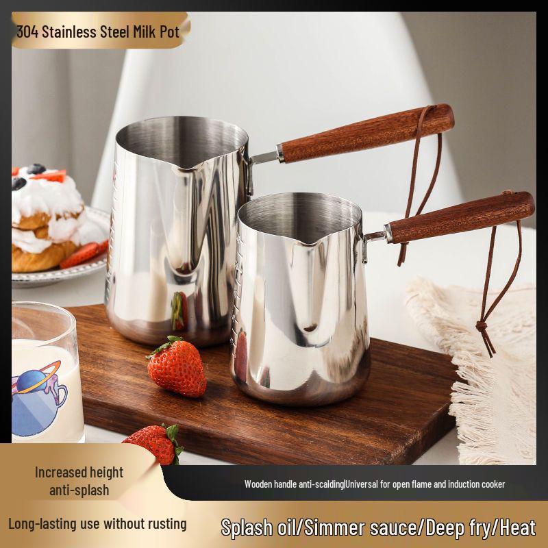 Stainless Steel Latte Art Pitcher - Pointed Spout Milk Frothing Cup for Coffee or Tea