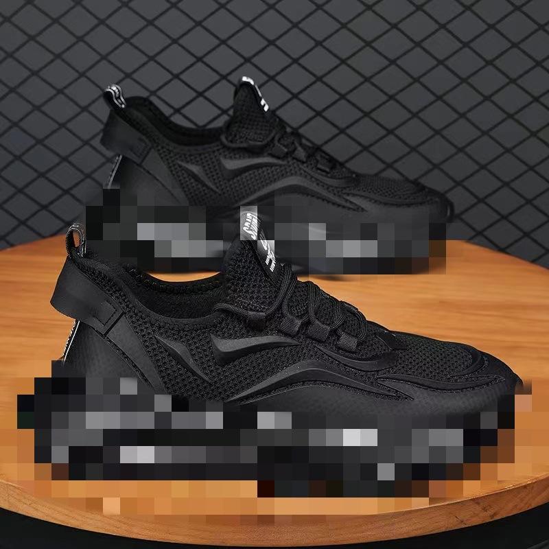 Trendy New Breathable Mesh Men's Shoes Sports Casual Shoes Retro Heightening Dad Shoes Korean Version Versatile 2025 Spring