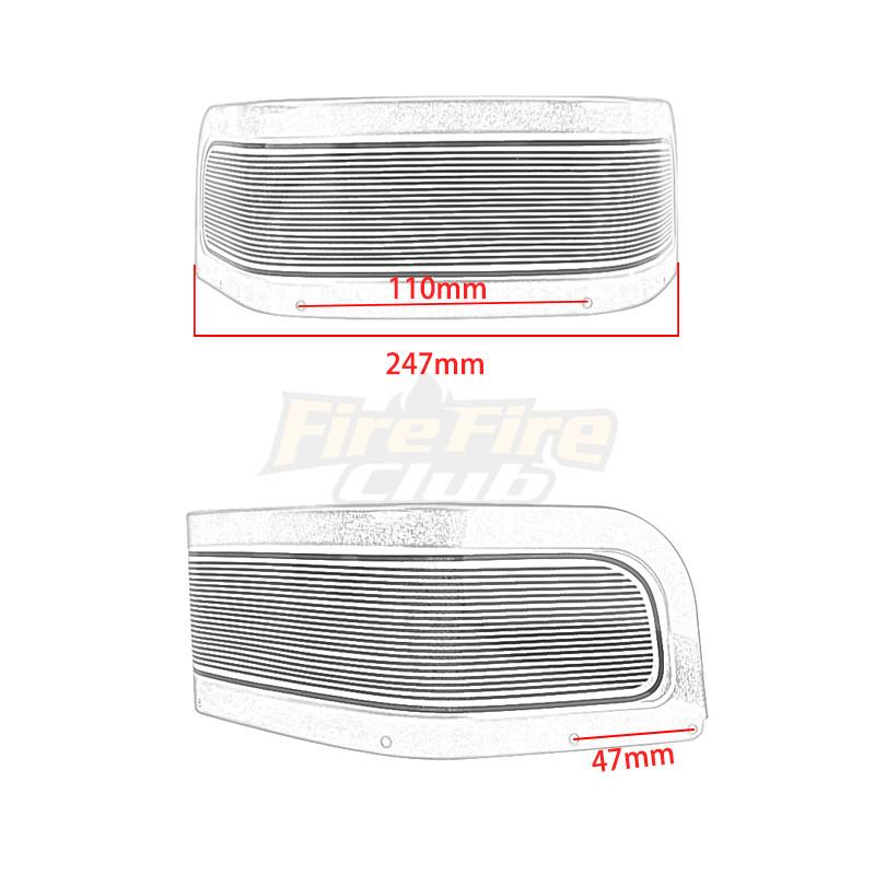 Motorcycle Front Fender Skirt Trim Cover Chrome For Harley Touring Electra Road Glide Road King FLHR FLHTK 1980-2013