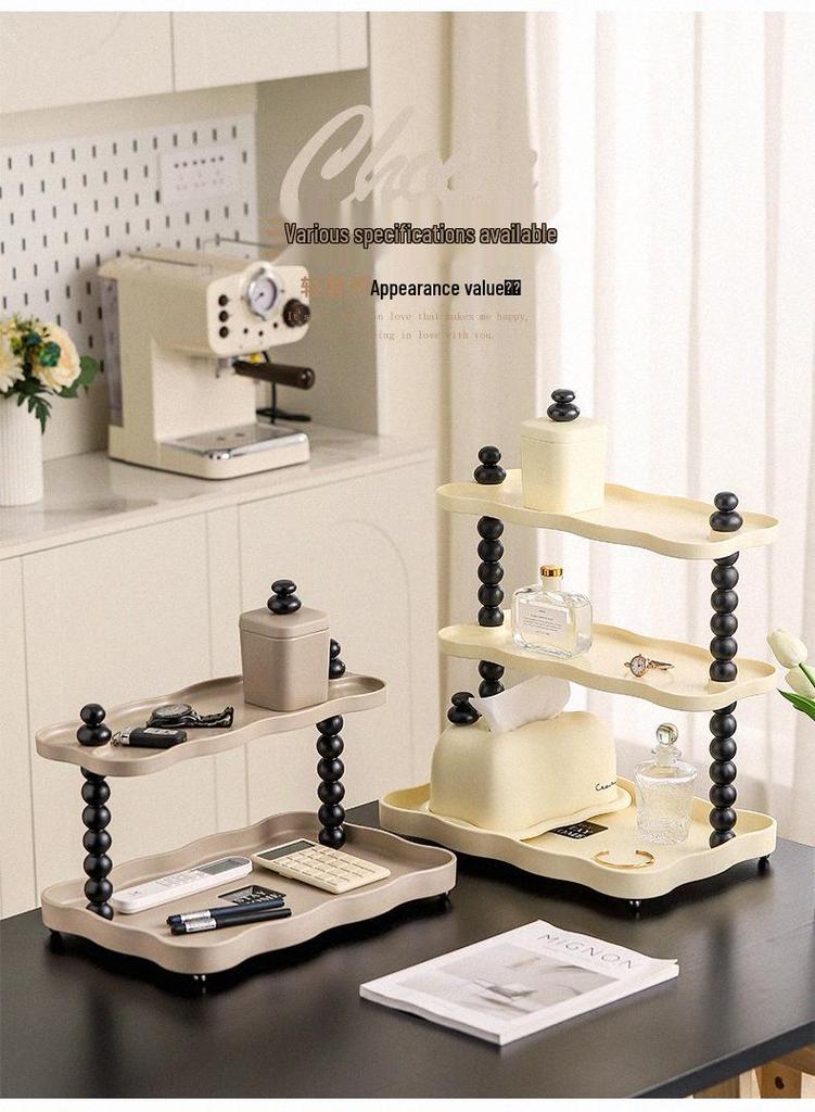 Retro Multi-Room Storage Rack for Vanity & Makeup