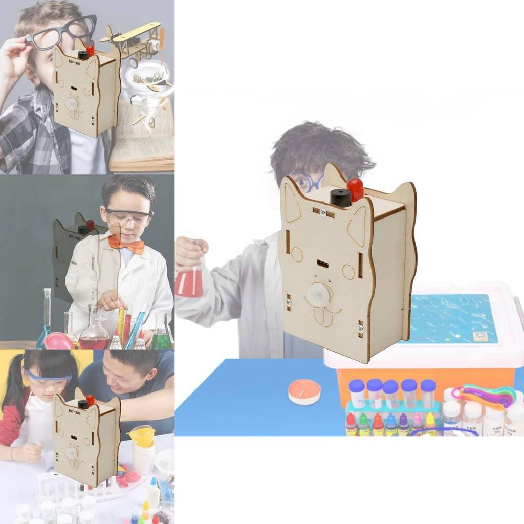 Wooden Stem Science Experiment Kit Human Body Detection Sensor Diy Educational Toy