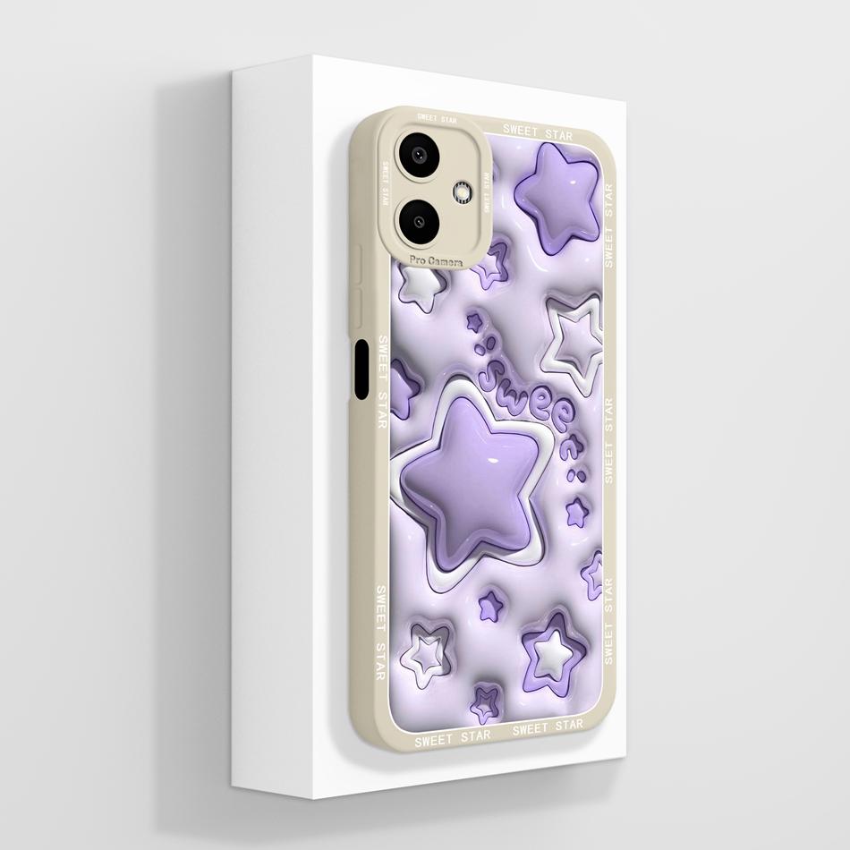 Cute Panda Case For Samsung Galaxy A06 4G 5G Soft Liquid Silicone Phone Bag For Samsung A 06 Back Cover Camera Protection Bumper