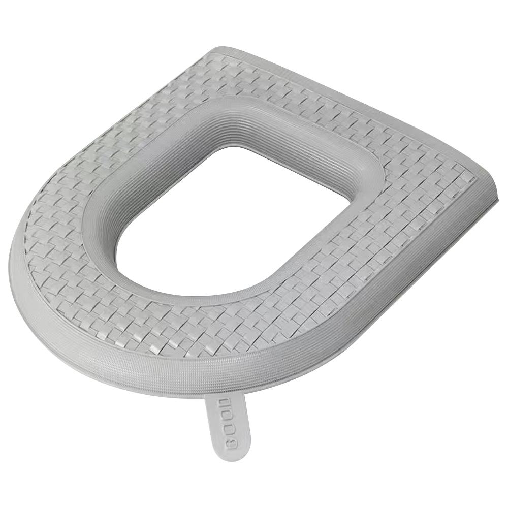Household Thickened Toilet Mat Waterproof EVA Washable Toilet Seat Cover with Handle B