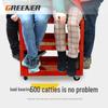 "Green Forest Utility Cart: Three-Layer Tool Trolley & Flatbed for Auto Repair & Beauty Supplies"