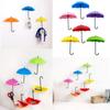 Plastic Creative Umbrella Hook Set With Strong Adhesive No Trace Wall Mount For Kitchen Bathroom Decor