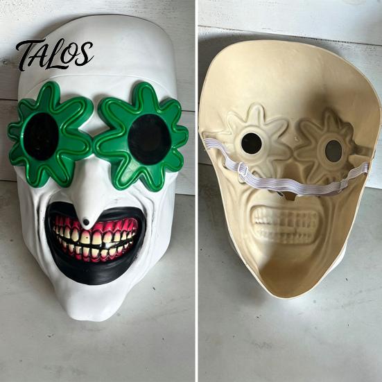 Detailed Latex Costume Masque Halloween LED Clown for Adults, Light Up Scary Horror Face Masquerade Full Costume, Cosplay Party Grinning Character