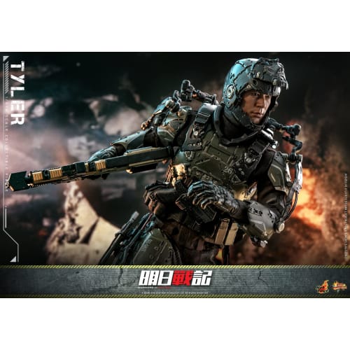 Movie Masterpiece Warriors of Future Tyler 1/6 Scale Figure, Black, Approximately 31cm Tall, MMS667