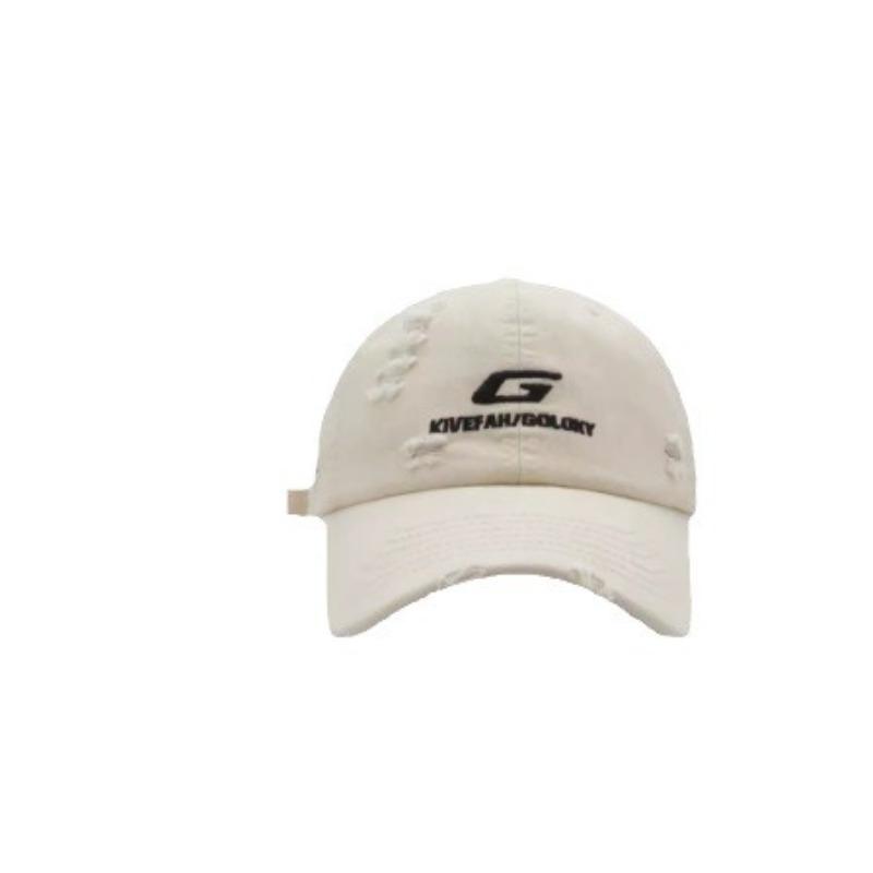 New Street made Ripped Hip Hop Baseball Cap Herren Koreanische Version Buchstaben Bestickte Baseballkappe Damen Sonnenhut