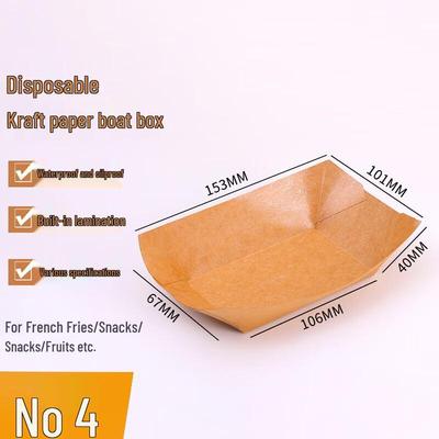 Kraft Paper Disposable Food Trays