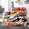 Custom Name Powerpuff Girls Adventure Flannel Blanket for Super Soft Cute Comfort Blanket for Travel Bedding Couch Sofa Blanket