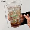 Summer Iced Coffee Cups Clear Glass Cup Milk Juice Water Cup Home Water Glasses Beer Tea Drinking Cup Cocktail Mugs