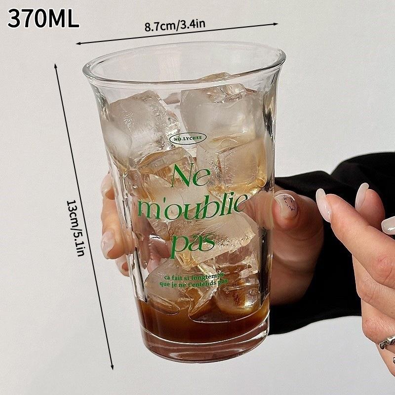 Summer Iced Coffee Cups Clear Glass Cup Milk Juice Water Cup Home Water Glasses Beer Tea Drinking Cup Cocktail Mugs