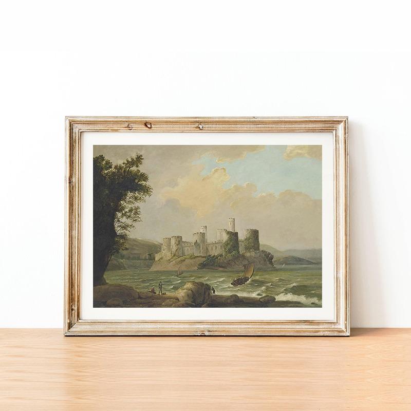 Vintage Field Country Landscape Painting Posters and Prints Canvas Printing Wall Art Picture for Living Room Home Decoration