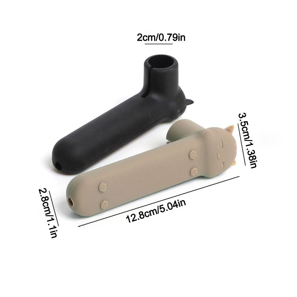 Silicone Door Knob Cover Anti-collision Cold-proof Door Handle Cover Anti-Slip Cartoon Cat Kids Safety Doorknob Protector
