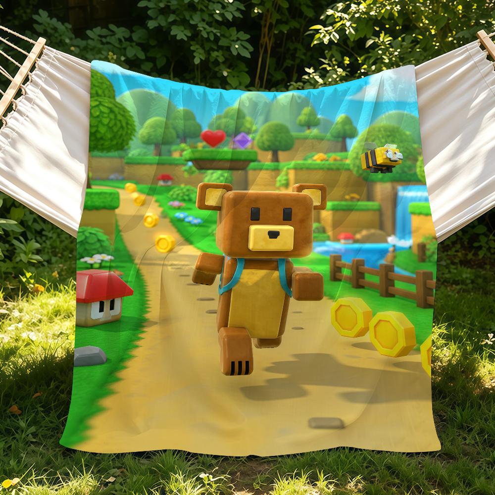 Game S-Super Bear A-Adventure Blanket Suitable For Sofas Beds Offices Cars Outdoor Travel An Ideal Gift For Friends Family