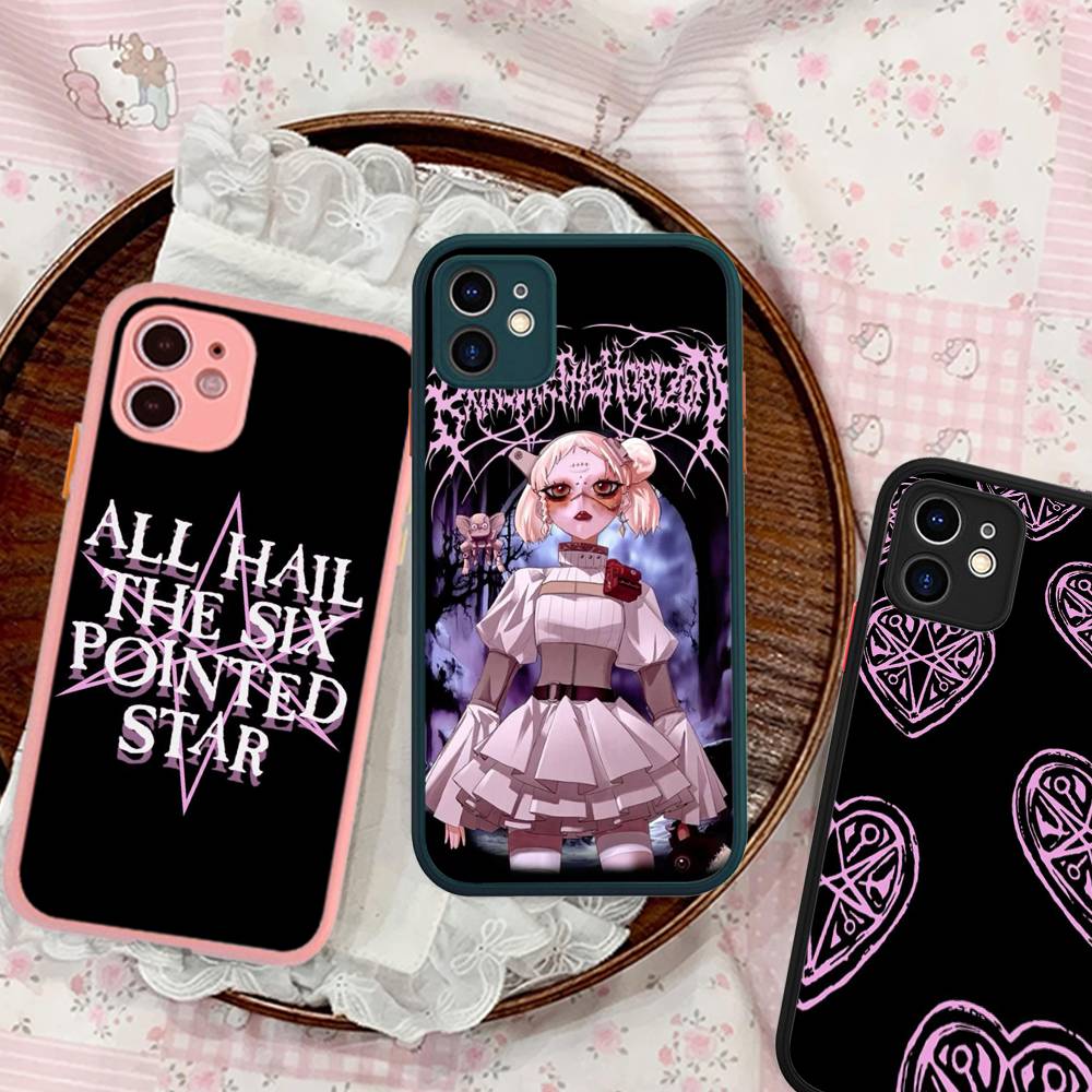B-Bring Me The Horizon BMTH Phone Case For IPhone 11 12 13 14 15 16 Pro Plus X XS MAX Matte Bumper Shockproof Cover