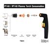 For IPT 60 Torch For PT 60 Torch Plasma Torch Electrode IPT 60 Plasma Torch For Plasma Cutting 1 0mm High Reliability