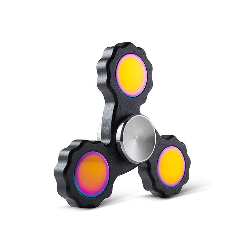 

EDC Fidget Spinner Stress Relief Toy Alloy Spinning Top Tip Metal Gyro Antistresse Decompression Attention and Concentration чёрный