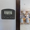 Portable Digital Clock Countdown Timer Large LCD Display Kitchen Use (Black)