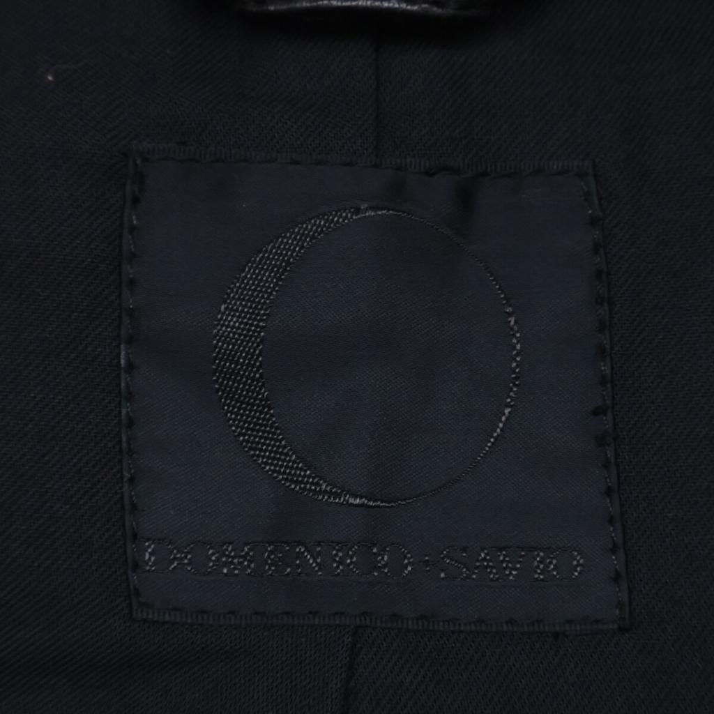 DOMENICO+SAVIO Negru DSM15ABZ07 Jachetă de motociclist din piele de capră 46 negru Folosit