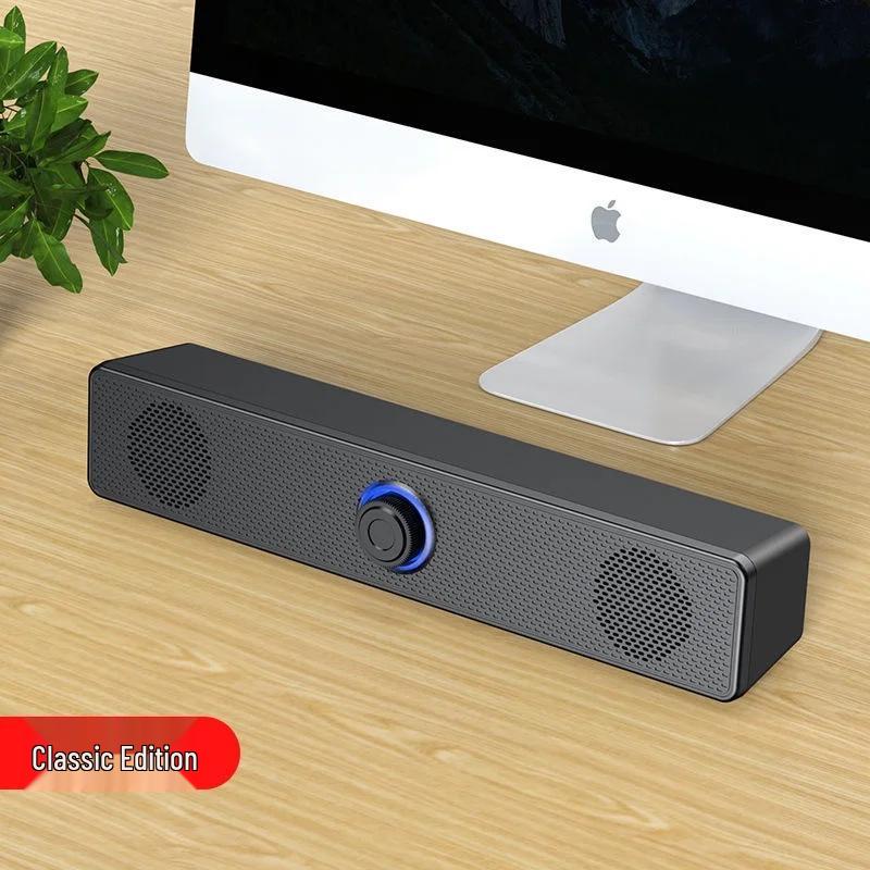 

USB Wired Laptop Subwoofer: High-Volume Dual Desktop Projector Speakers
