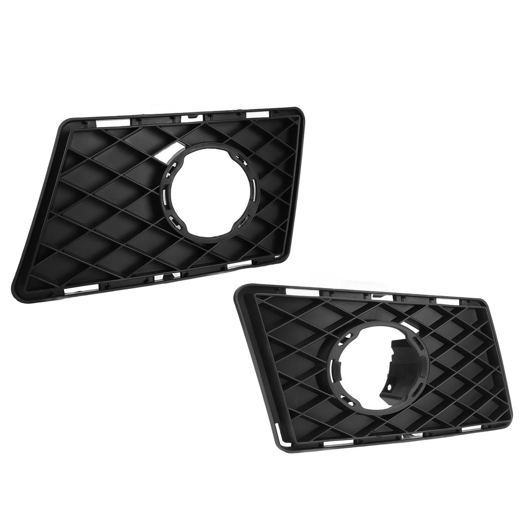 2pcs Fog Lamp Grille Cover Rugged Stylish Replacement For Benz GLK‑Class X204 Standard Pre‑Facelift 2008 To 2012