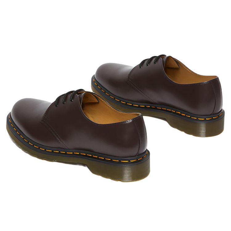 Dr. Martens 1461 Glossy 3 Eyelet Low Top Casual Shoes Unisex Casual Shoes Deep-Red 27284626