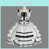 Love Cosplay Angel Costume Chiffon Dress Lolita Gothic Princess Outfit Maid