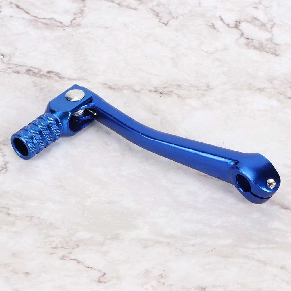 Evrensel Motosiklet Vites Pedalı Vites Kolu Motosiklet Modifikasyon Aksesuarları Alüminyum Alaşım Montaj Deliği 11-14mm Kaymaz 150x65mm (mavi)